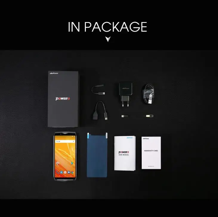 Ulefone мощность 5 6 ГБ 64 мобильный телефон 18:9 "6 0 FHD MTK6763 Octa Core 21MP Cam Android 8 1 мА ч
