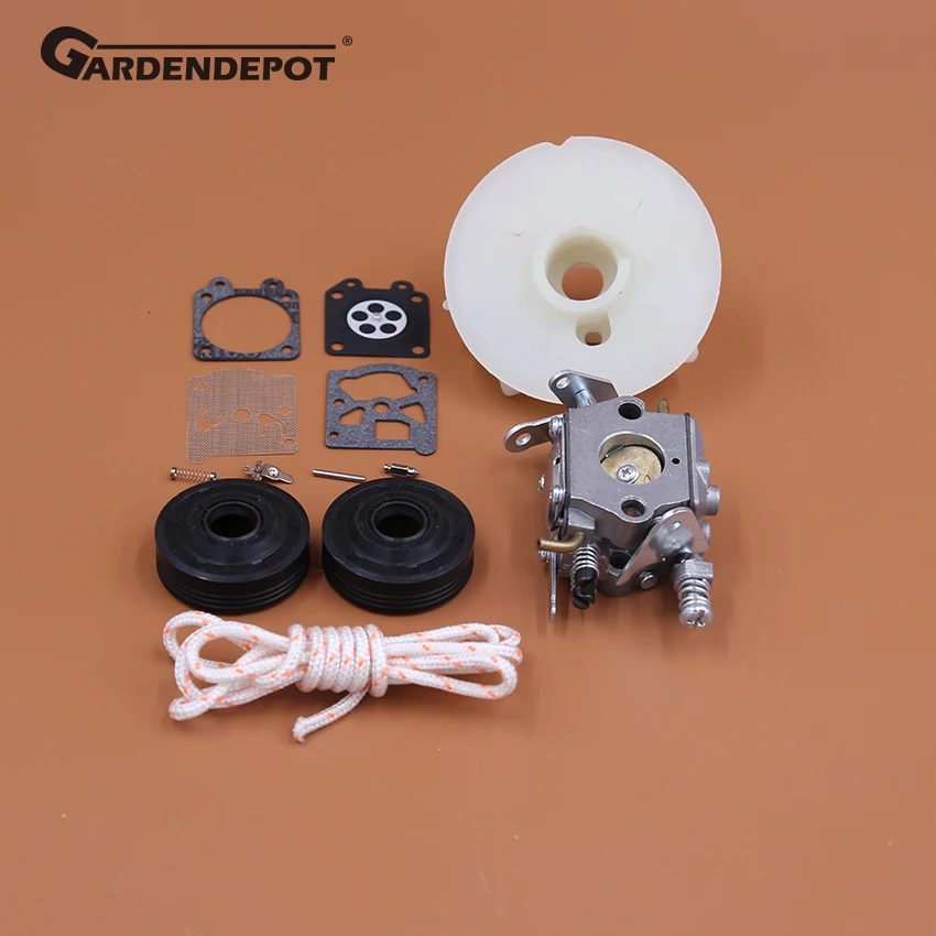 Карбюратор сальник стартер шкив троса подходит партнер 350 351 352 370 371 390 391 401 420 422