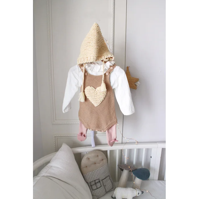 Новинка 2017 года Шерстяные вязаные комбинезоны ручной работы для маленьких