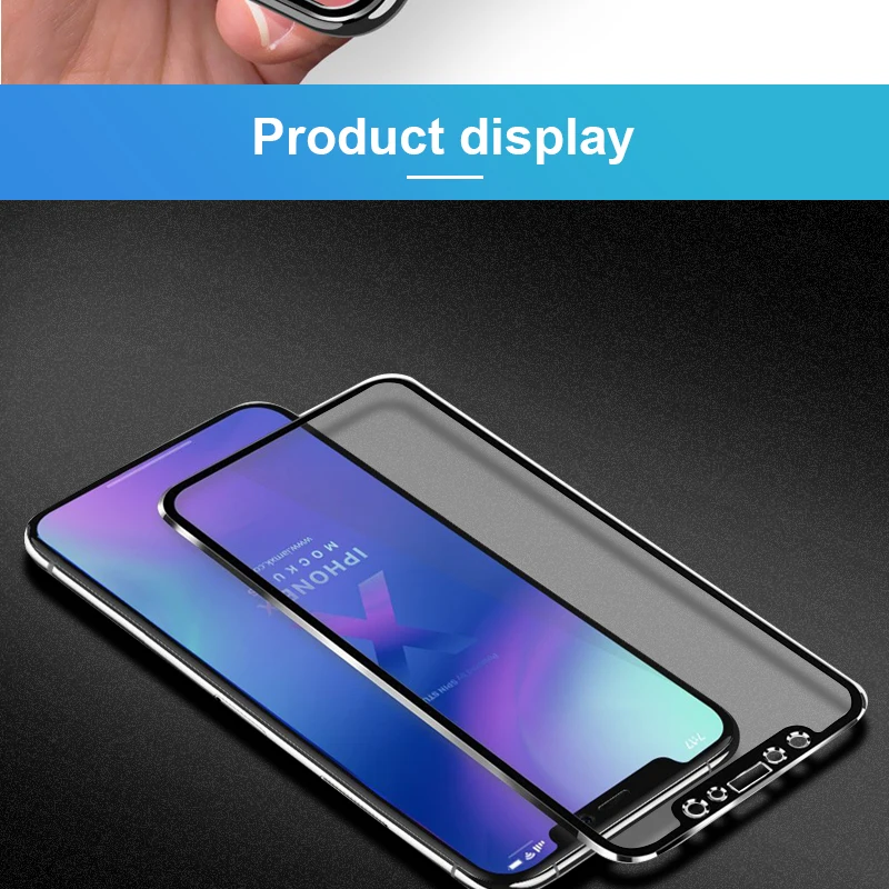 6D закаленное стекло с закругленными краями для защиты экрана iPhone X на для Apple iPhone 5 5S SE 6 6s 7 8 Plus 10 X стеклянная пленка 3D