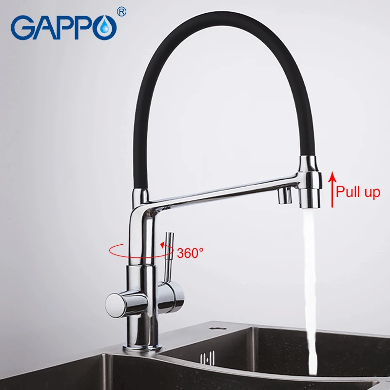 Смеситель Gappo с фильтром для воды система питьевой кухонный смеситель на бортике