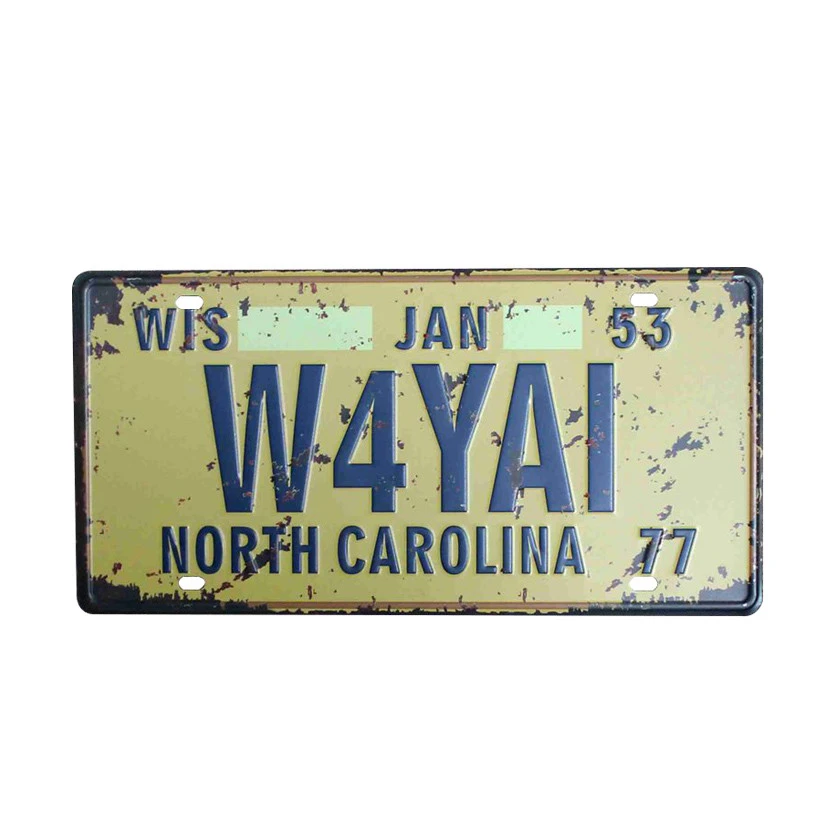 

Vintage NEW YORK ASSMAN Car License Metal Painting Vintage Home Decor Art Craft Tin Sign Room Decoration Pictures Mix Order