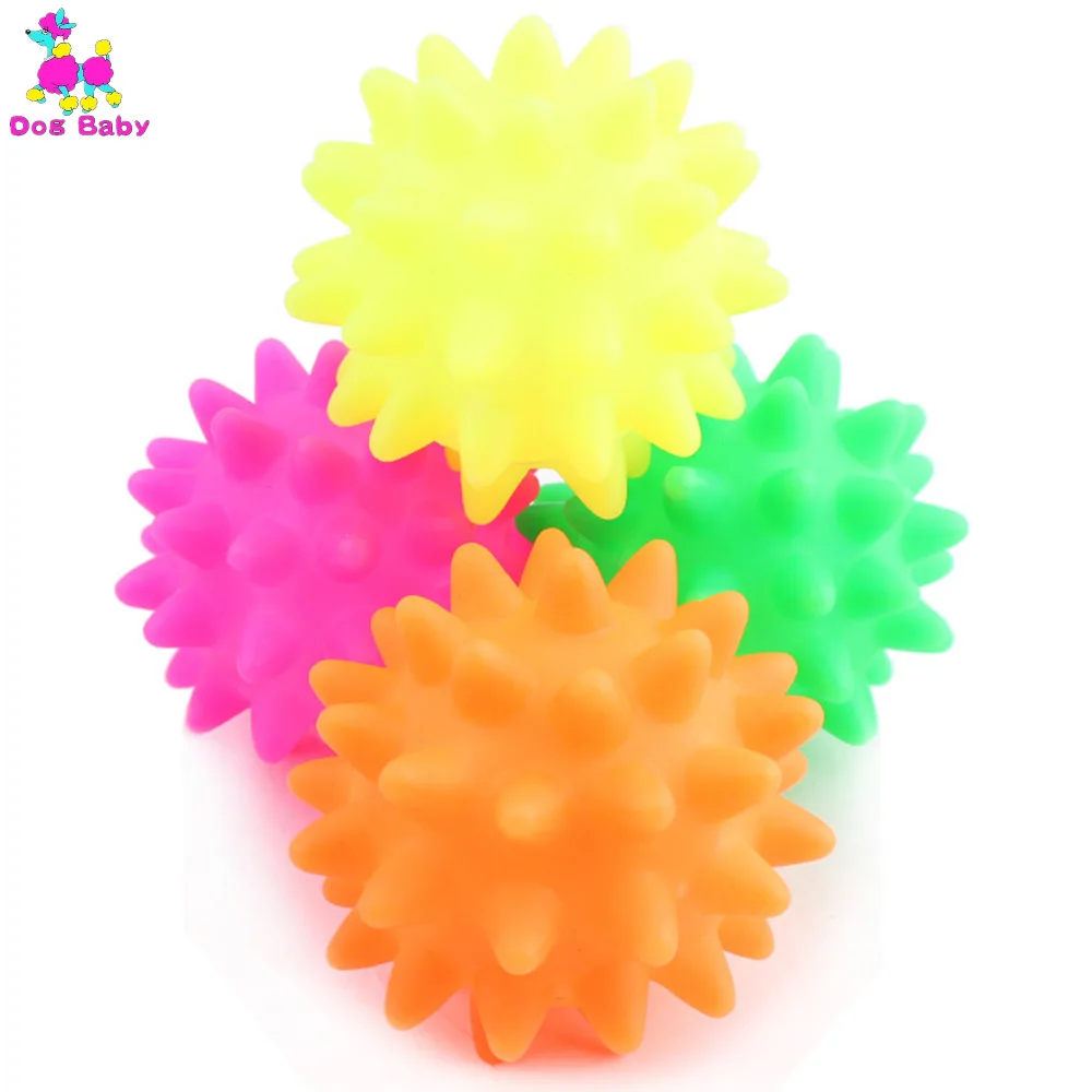 Тренировочный мяч для собак жевательный визг метеоритные шары Очищающий зубы