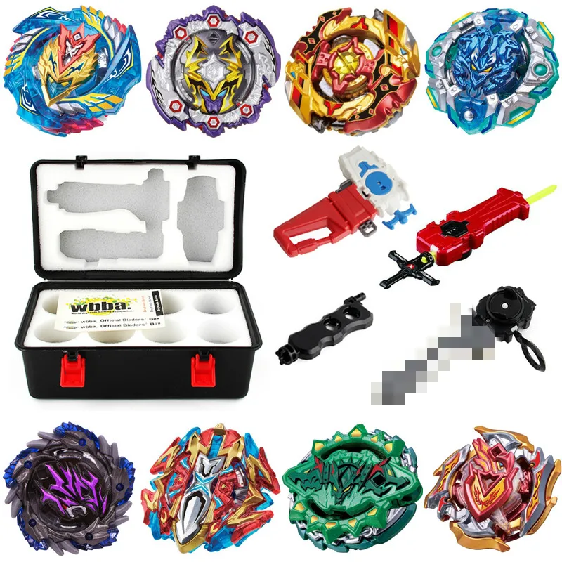 8 шт./компл. электрически вращающийся Beyblade волчок, бейблэйд взрыв игрушки гироскопа диск разрыва гироскоп бей лезвие топ для детей - Цвет: 8pcs Box