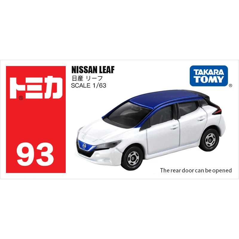 Takara Tomy Tomica 1/63 Nissan Leaf Metal литая под давлением модель игрушечного автомобиля Новый в