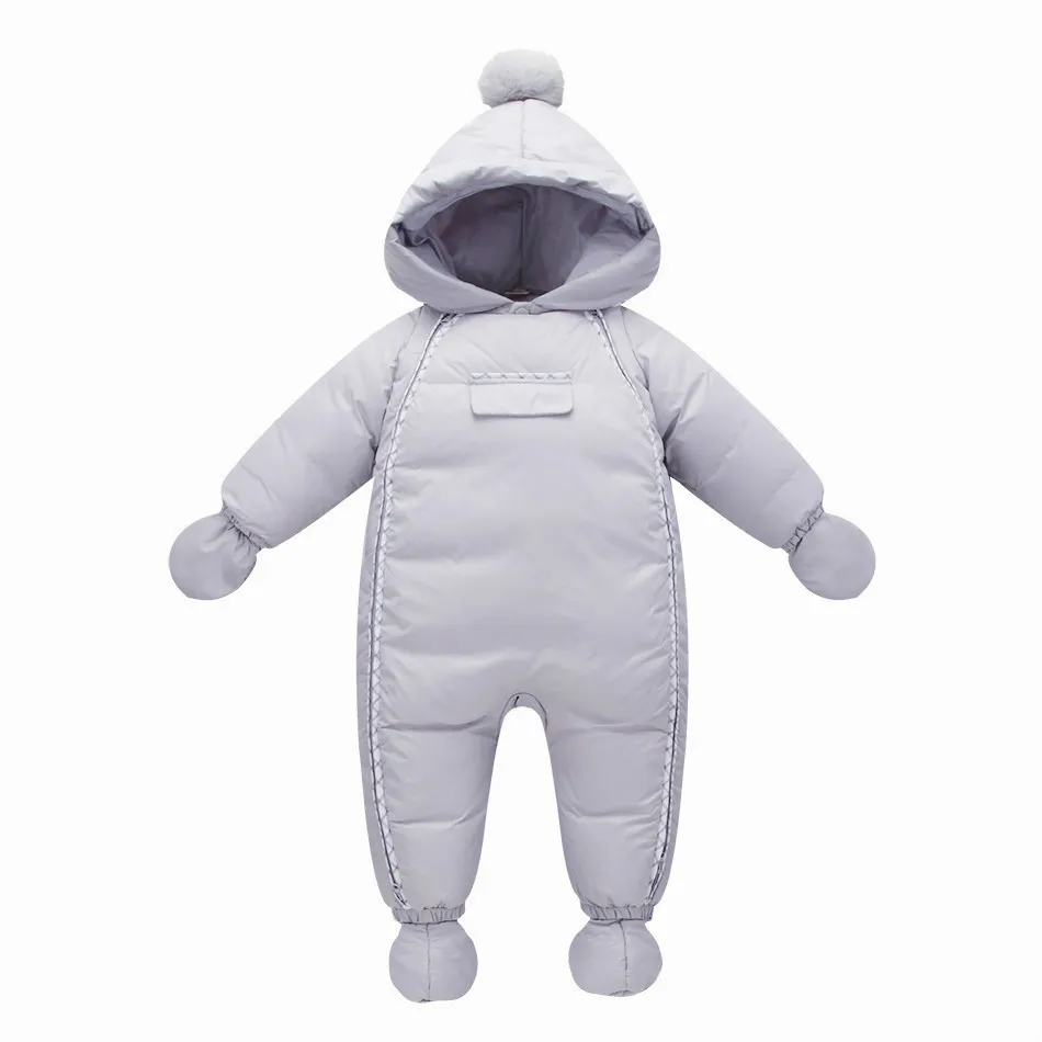 Warm winter ! 2017 new infant boys girls snowsuit white duck down Winter baby jumpsuits clothes | Детская одежда и обувь
