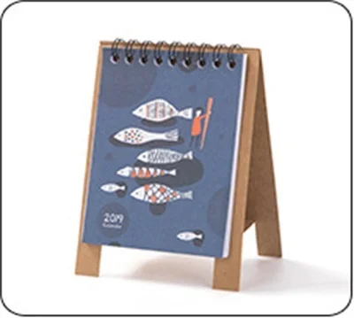 Free shipping Cartoon 2019 notebook desk calendar desktop lunar style cute diy plan book | Канцтовары для офиса и дома