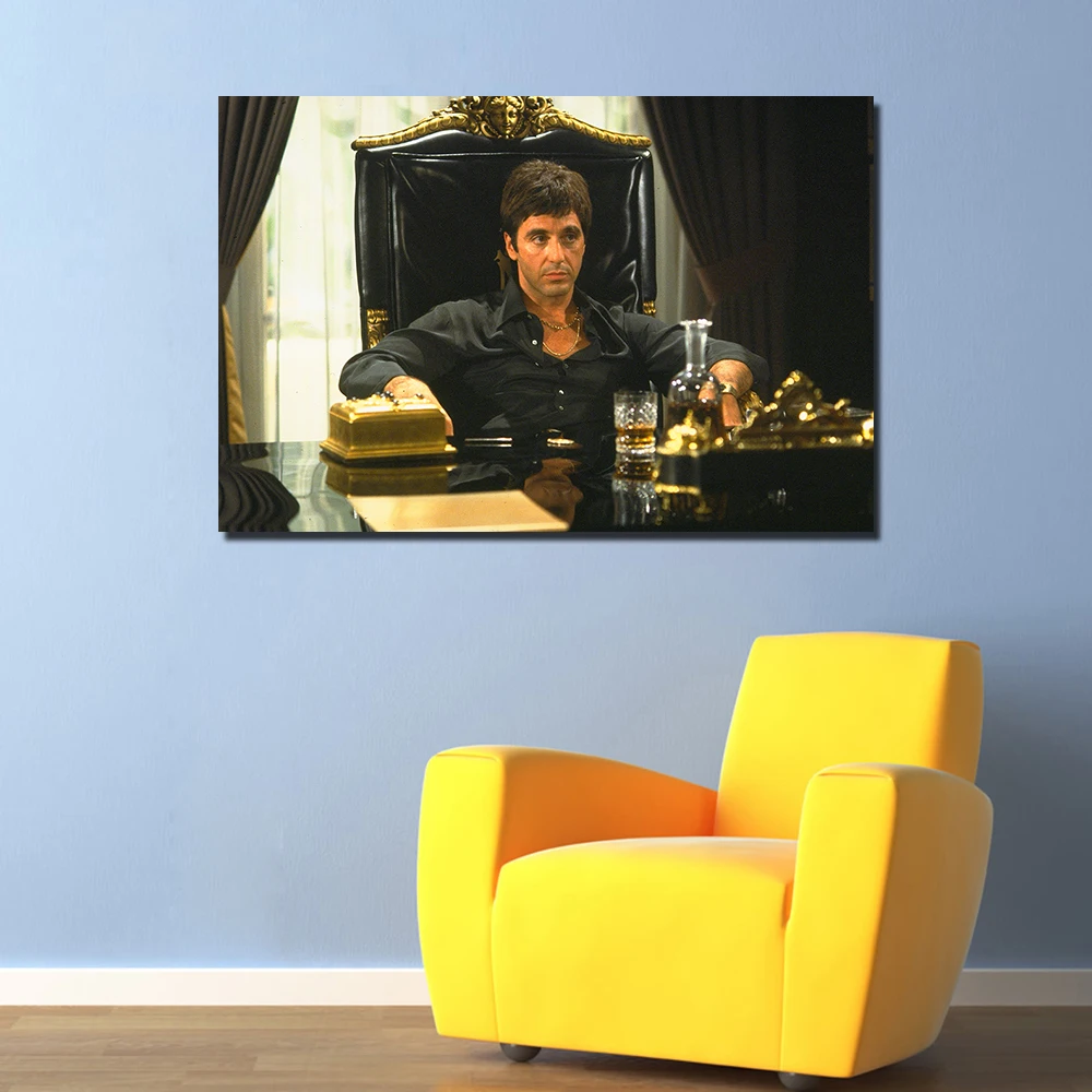 Scarface Al Pacino классический настенный киноплакат художественная картина для гостиной Картина на холсте, украшение