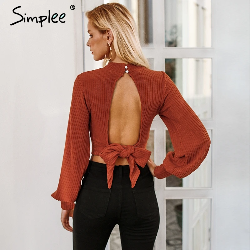 Женская черная рубашка Simplee привлекательная элегантная верхняя с открытой