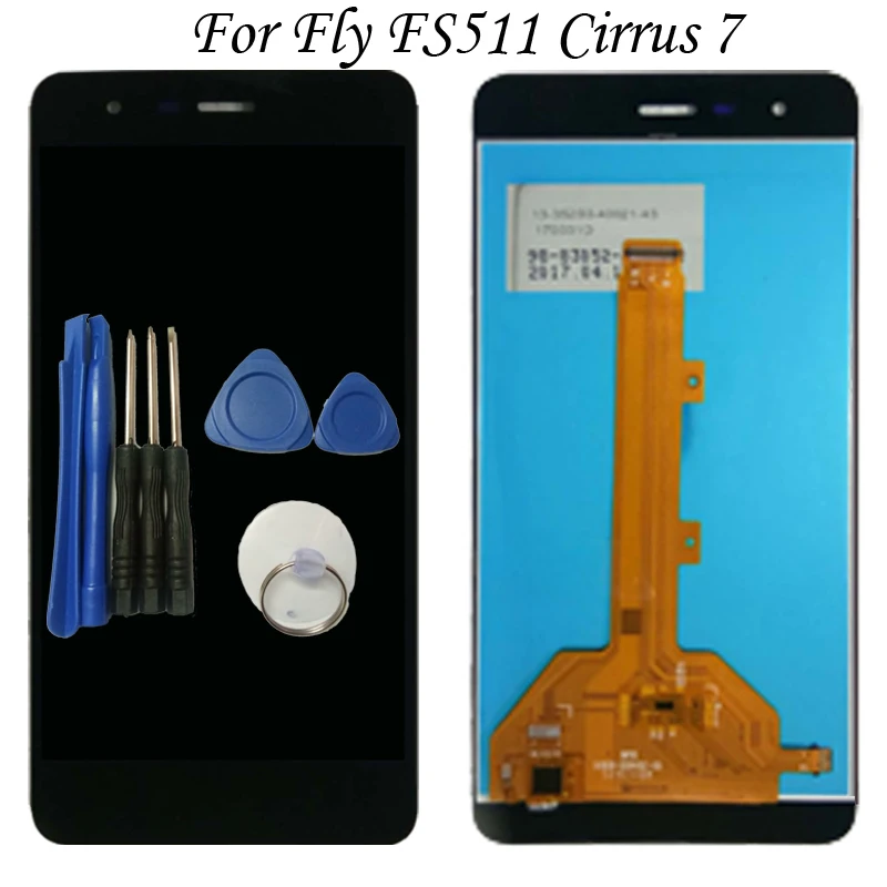 Жк дисплей для Fly FS511 FS 511 Cirrus 7 кодирующий преобразователь сенсорного экрана в