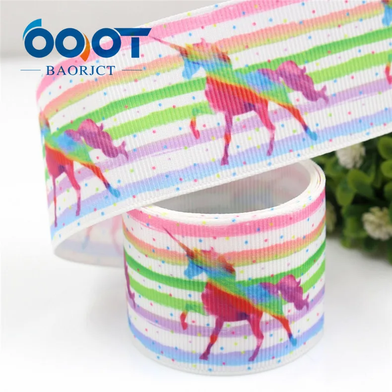 OOOT BAORJCT G-18821-998, 38 мм 10 ярдов мультфильм ленты термотрансферные печатные grosgrain DIY упаковочный материал для подарков - Цвет: G-18821-1000