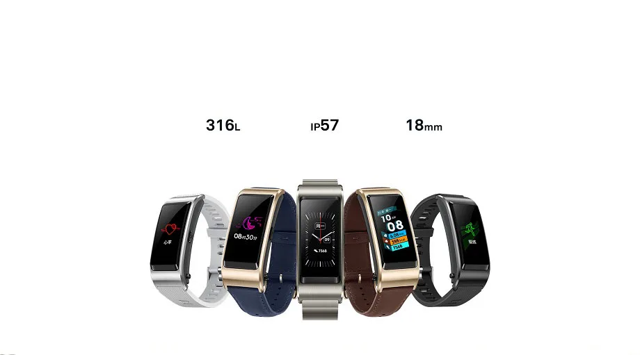 huawei Talkband B5 Bluetooth умный Браслет носимые спортивные браслеты сенсорный AMOLED экран вызова наушники