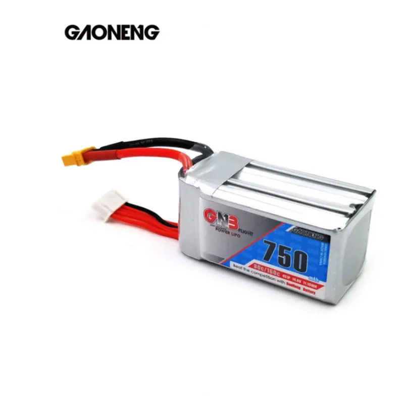 Аккумулятор Gaoneng GNB 750 мА · ч 14 8 в Lipo с разъемом XT30 или XT60 для FPV Racing Drone RC Quadcopter