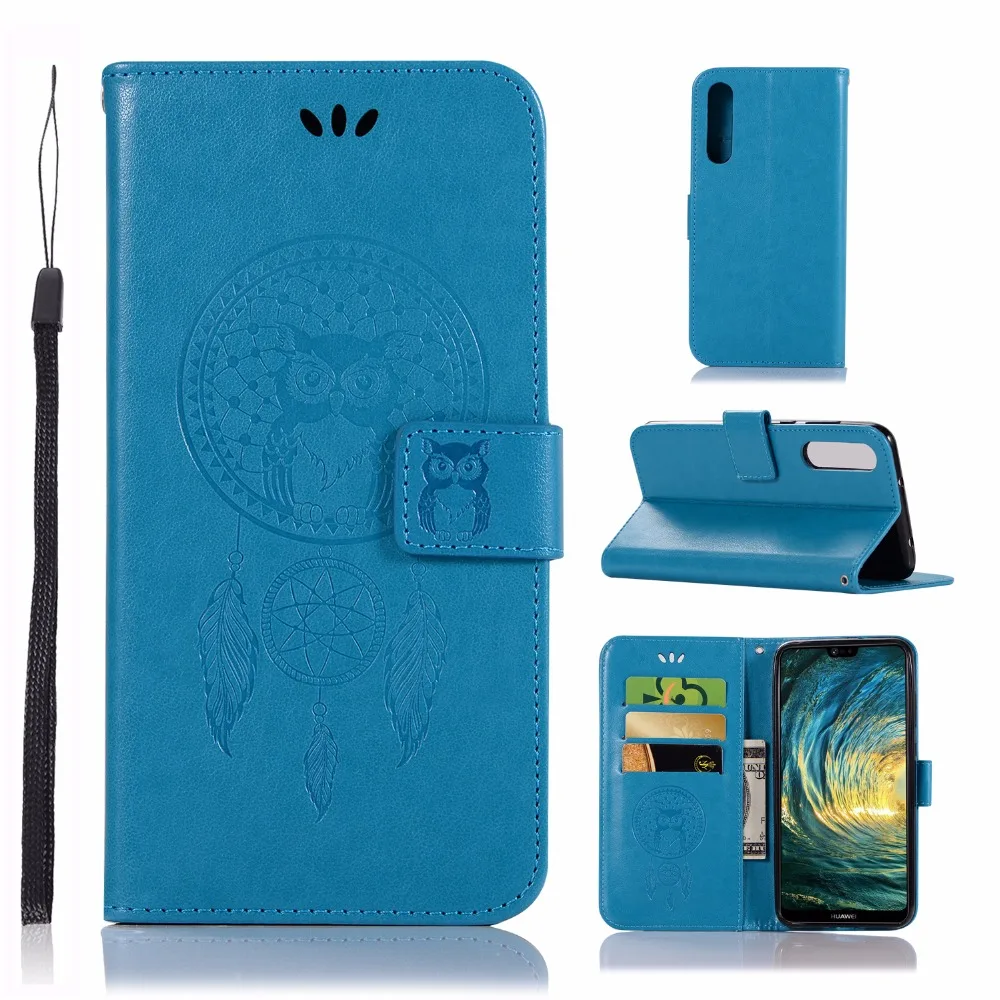 Искусственная кожа флип Folio cover для huawei p20 pro чехол с подставкой просмотр карты