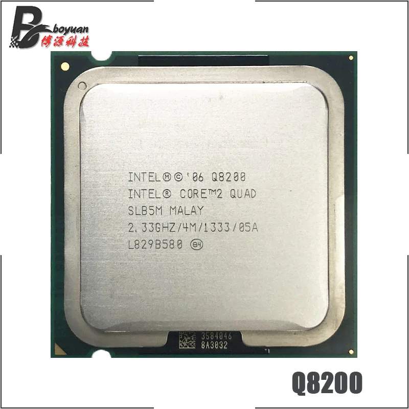 Процессор Intel Core 2 Quad Q8200 3 ГГц четырехъядерный ЦПУ 4 Мб 95 Вт 1333 LGA 775|cpu processor|quad q8200core