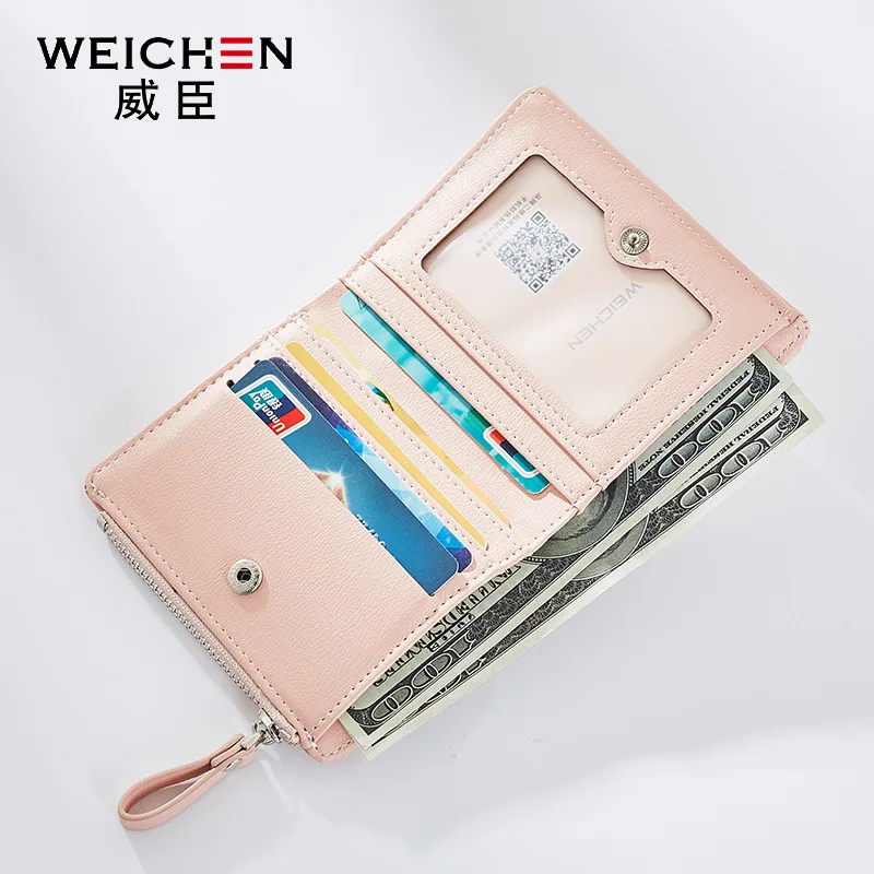 Кошелек WEICHEN Женский из кожи короткий | Багаж и сумки