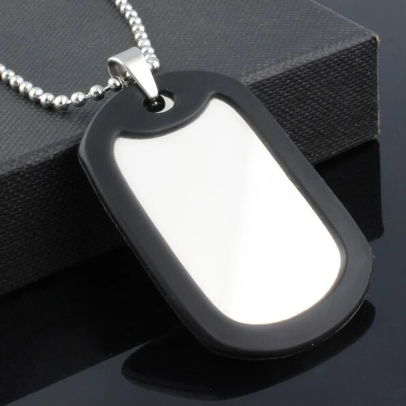 Военная Подвеска для собаки из нержавеющей стали зеркальная полированная