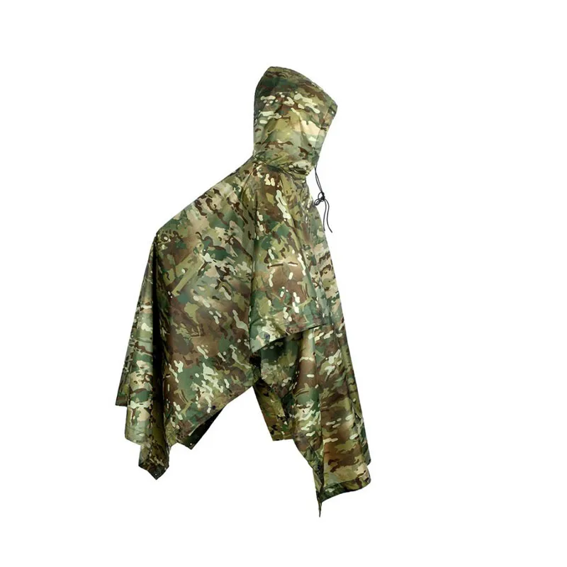 High quality Polyester taffeta material odorlessness Waterproof camouflage Raincoats poncho cover Multifunction sun Shelter | Дом и сад