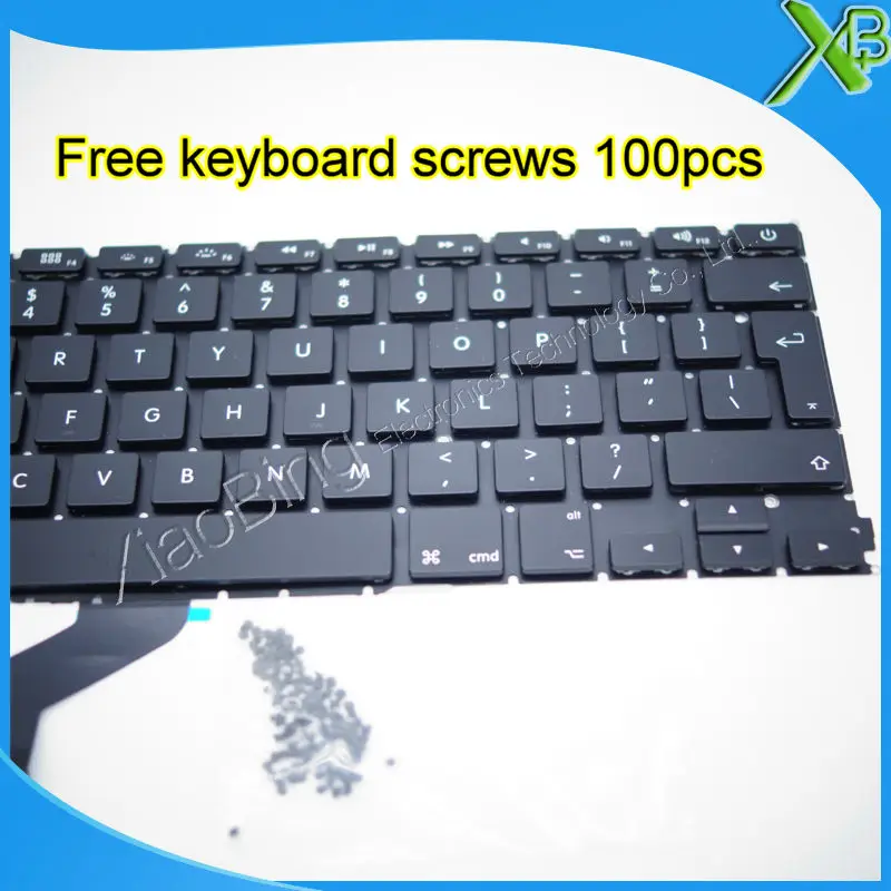 Совершенно новая английская клавиатура + 100 шт. винтов для клавиатуры MacBook Pro Retina 13