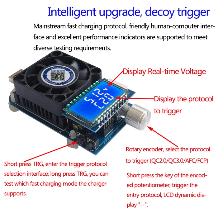 25 Вт 35 Вт QC2.0 QC3.0 USB Электронная нагрузка регулируемый постоянный ток старение резистор емкость батареи тестер Вольтметр