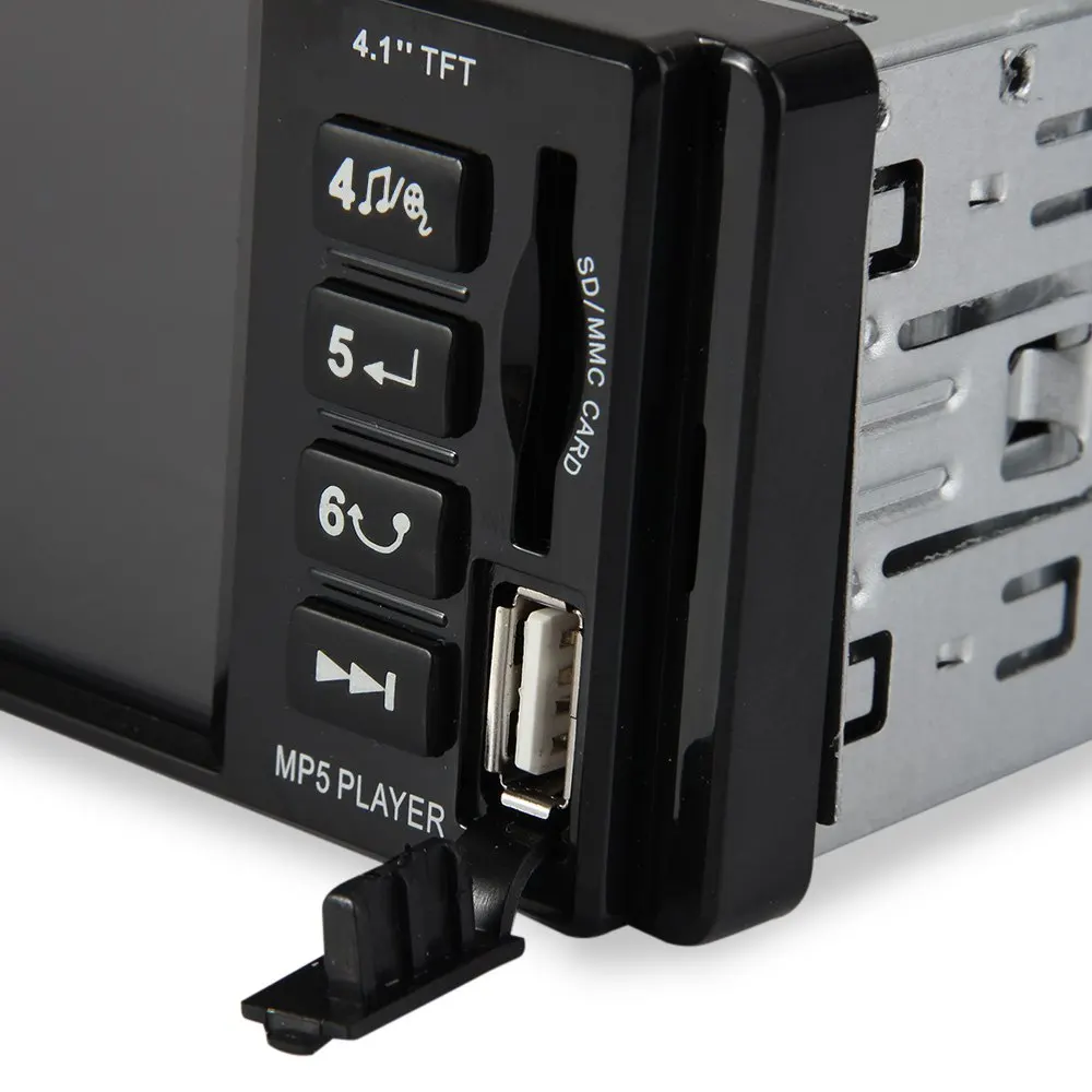 1 Din автомобильный MP5 плеер 4 &quotHD дисплей Автомобильный видео радио аудио с FM USB SD AUX