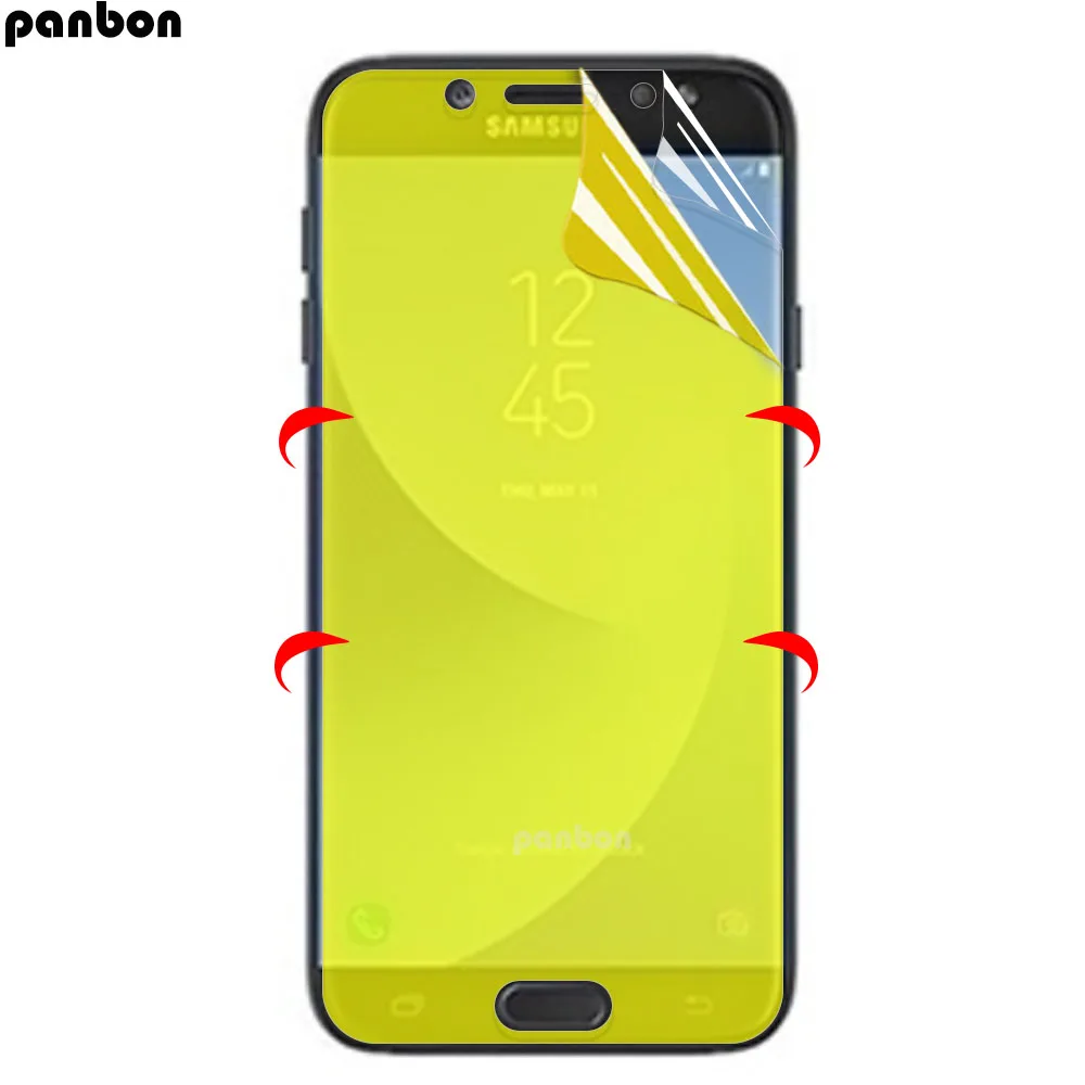 3D полное покрытие для Samsung J7 2017 Pro J730 Гидрогелевая пленка мягкая защитная из ТПУ