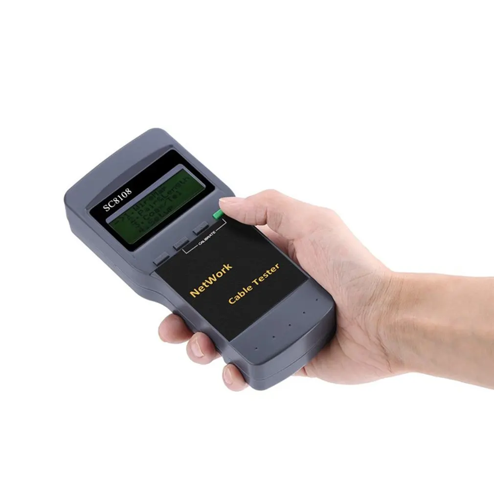Portable LCD Network Tester Meter&ampLAN Phone Cable &amp Meter With Display |