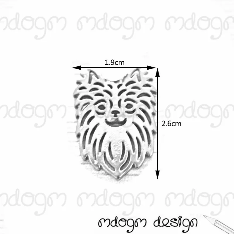 Милые серьги подвески в виде собаки чихуахуа милые забавные летние с золотой и