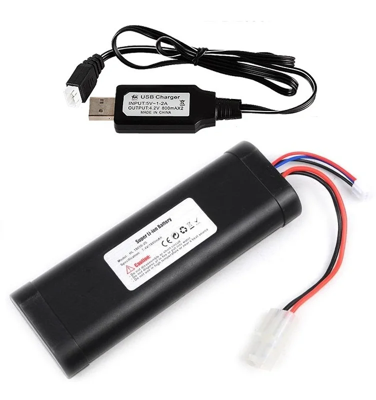 Ewellsold 7 4 v 1800mah 5600mah литий ионный аккумулятор/USB зарядное устройство henglong 3818 3838 3889 3899