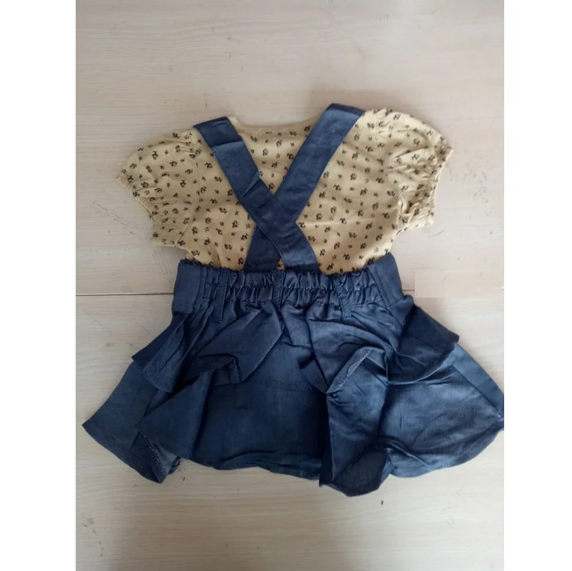 2017 летнее винтажное платье для девочек футболка с коротким рукавом и цветочным