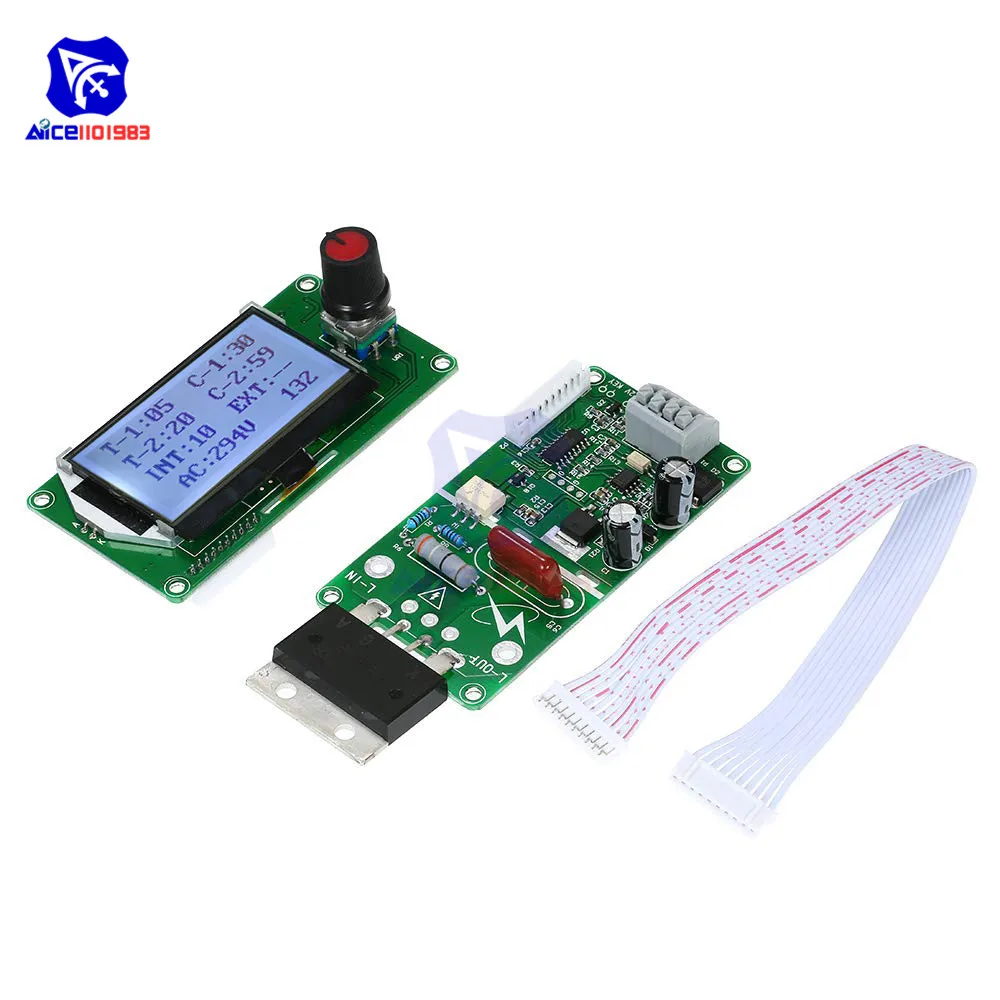 Модуль контроля точечной сварки diymore 100A/40A с цифровым ЖК дисплеем панель