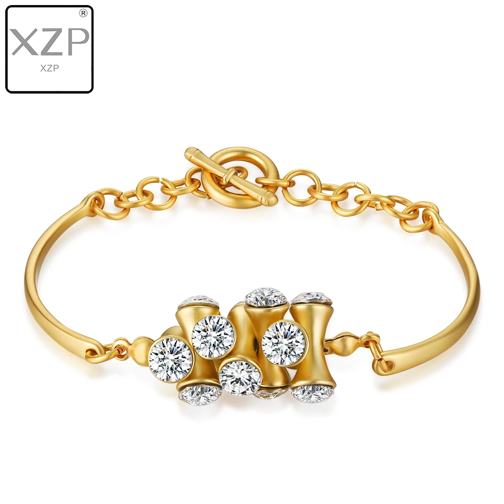 XZP позолоченный браслет с кристаллами из австрийских браслетов модные ювелирные