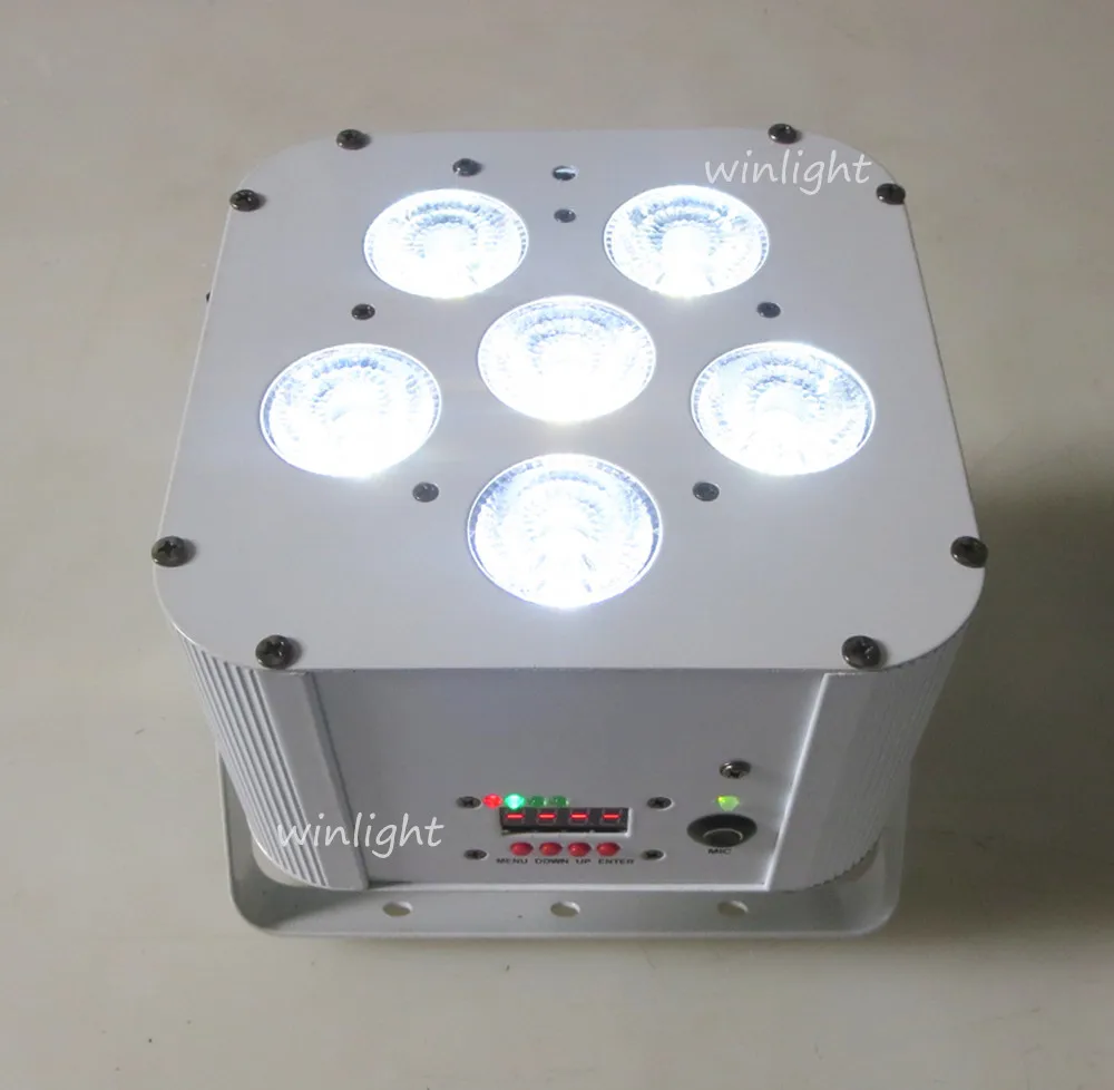 (10 шт./лот) Пульт дистанционного управления + батарея беспроводной контроль 6*18 Вт