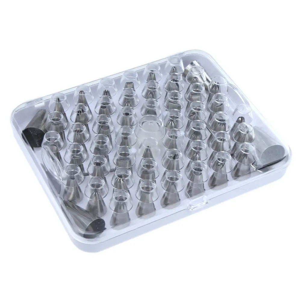 

Free Shipping 52 PCS/SET Icing Piping Nozzles Pastry Tips Cake Sugarcraft Decorating Tool Icing Piping Nozzles Tips Set (268)