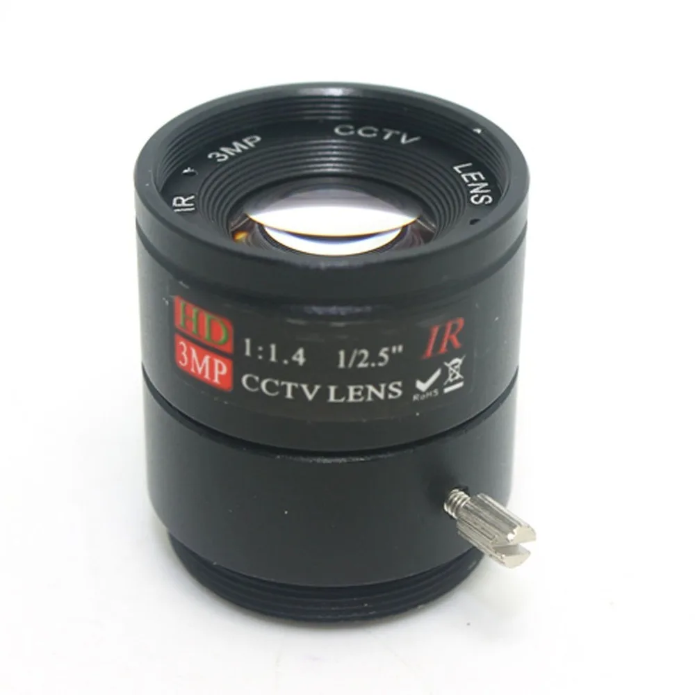 12 мм/F1.4 HD 3MP 1/2. 5 &quotфиксированный инфракрасный CS крепление объектива для камеры