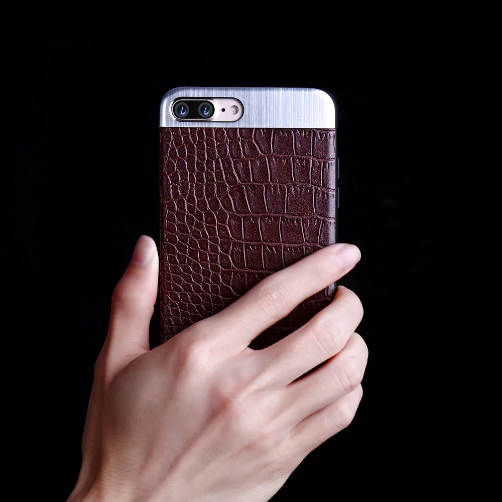 Kisscase Case крокодил образцу кожаный чехол для телефона iPhone 7 8 6 6S Plus IPhone X ten 10