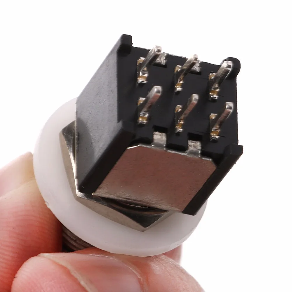 DPDT моментальный вкл. (вкл.) ножной переключатель для гитары педаль эффектов