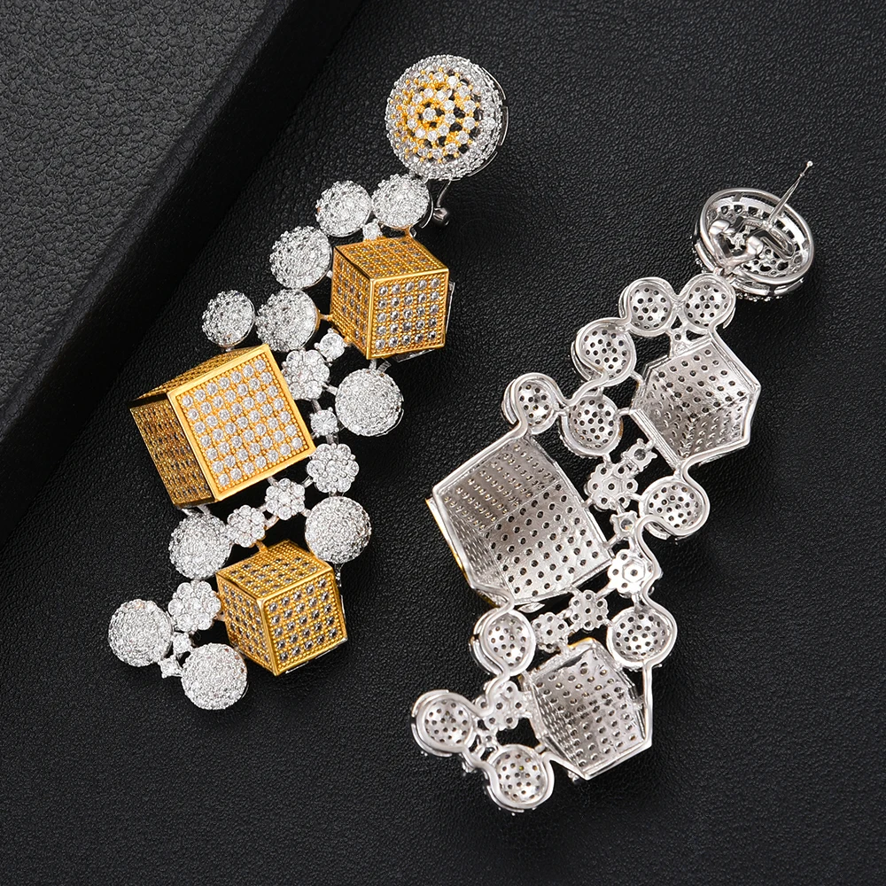 

SisCathy 4PCS Cubic Zircon CZ African Indian Dubai Bridal Wedding Jewelry Sets For Women Luxury Statement Jewelry Sets