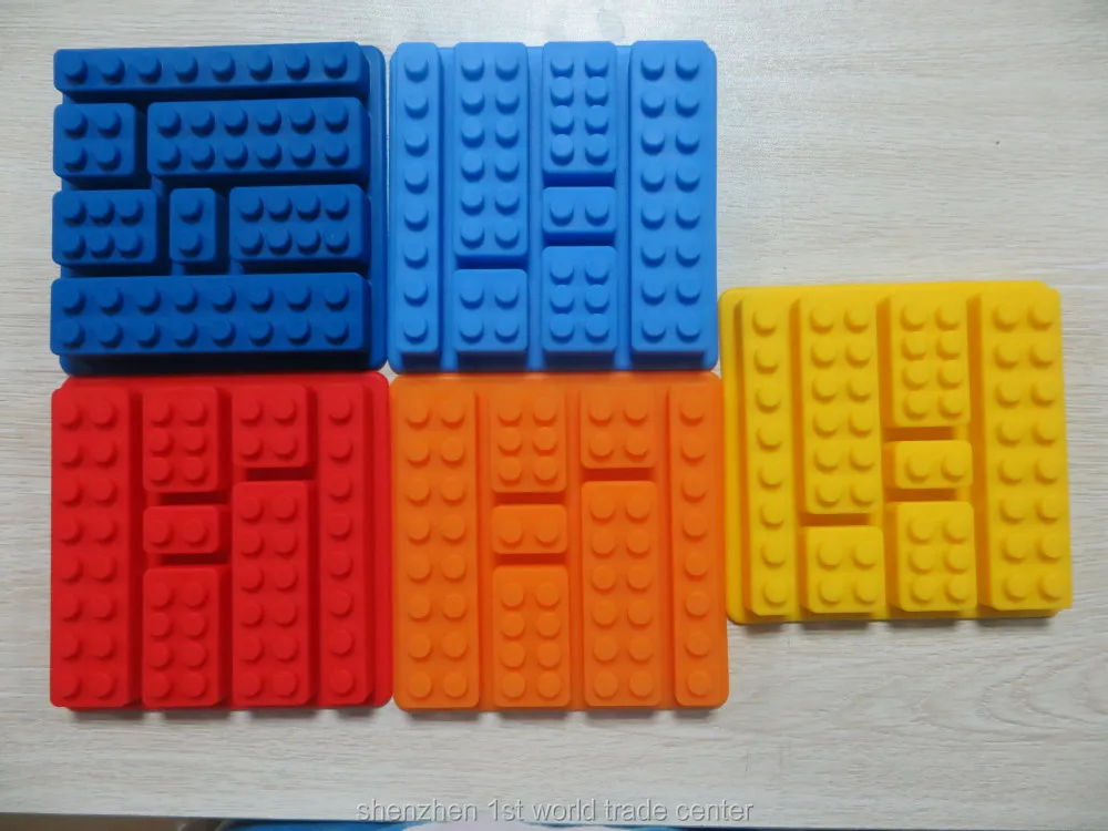 100 pcs/lot Blocks Ice Cube Trays Mold legoes Block Brick Building Shape square and rectangle | Дом и сад