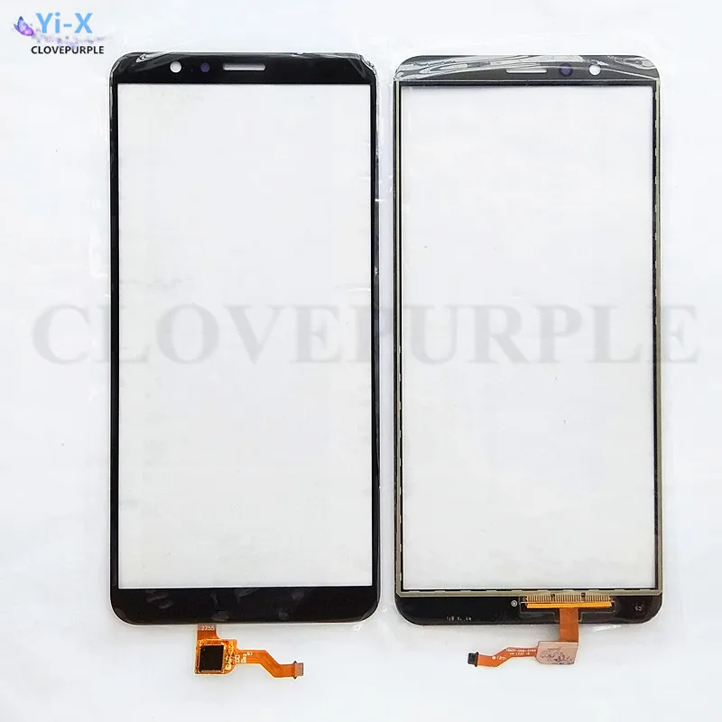 

10 шт./лот Сенсорная панель Сенсорный экран дигитайзер сенсорный стеклянный объектив Запасные части для Huawei Honor 7X
