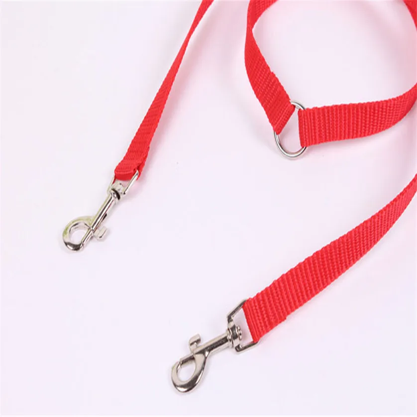 Двойной собачий двойной сильный многоцветный свинцовый поводок для собак