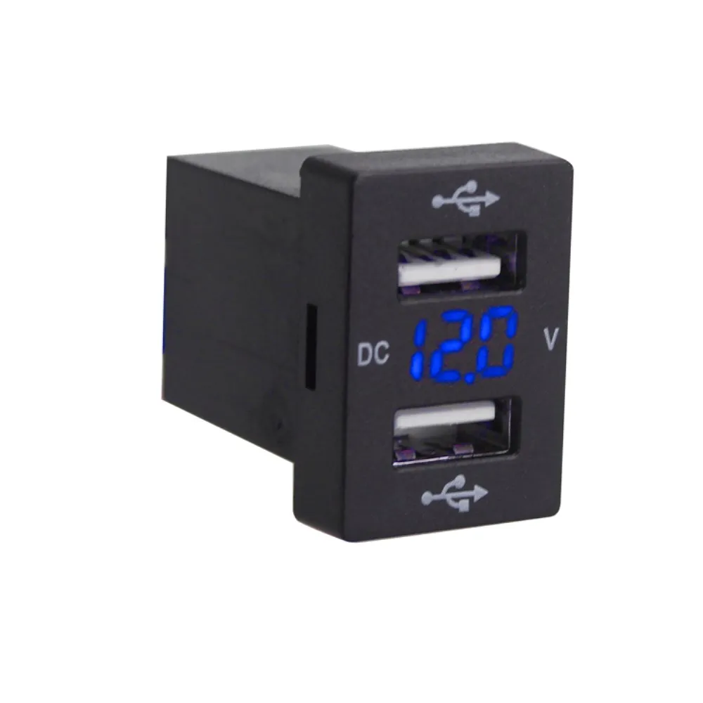 1 шт. 5 в 4.2A для Toyota Dual USB Автомобильное зарядное устройство Быстрая зарядка 2 порта
