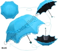 double layersupf50 arched korea parasolsblack coating 2 timessunshadesilk embroiderybag parasoluv protectingassorted