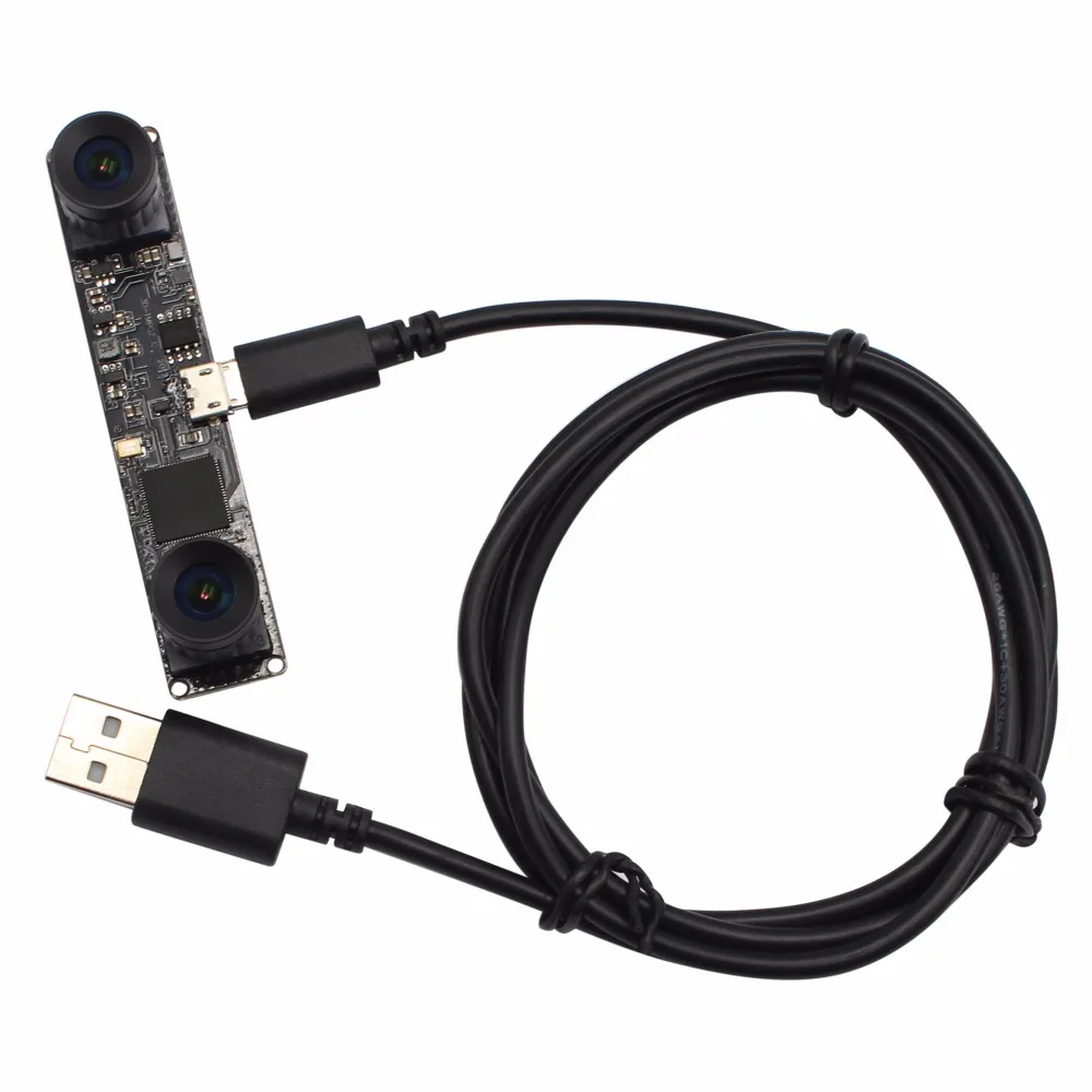 OV9750 сенсор 960P синхронная двойная USB камера MJPEG 60fps стерео мини плата модуль камеры