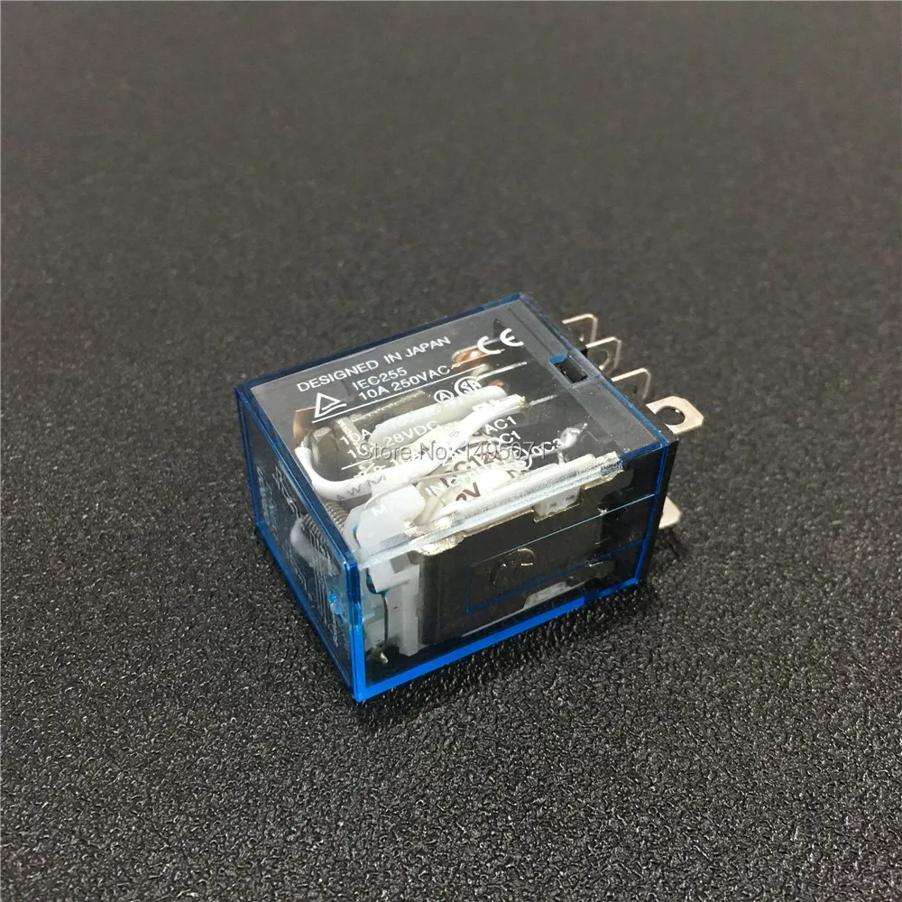 10 комплектов LY2NJ 12VDC 24VDC 110VAC 220VAC катушки Мощность реле Мини-РЕЛЕ 8 шпильки DPDT 10A LY2N-J HH62P JQX-13F с PTF08A цоколя