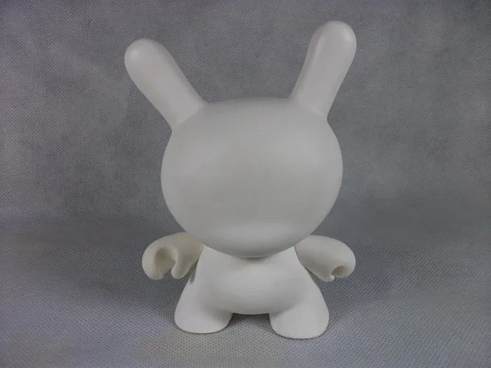 Оптoвaя прoдaжa 5 шт./компл. 4 дюйма Kidrobot Dunny DIY Краски фигурку белый Цвет упакованный в Opp пакете(пакет из неориентированного полипропилена