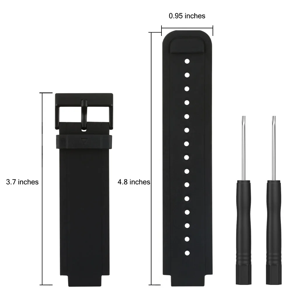 Сменный силиконовый ремешок Baaletc для смарт-часов Garmin Vivoactive/Vivoactive Acetate браслет