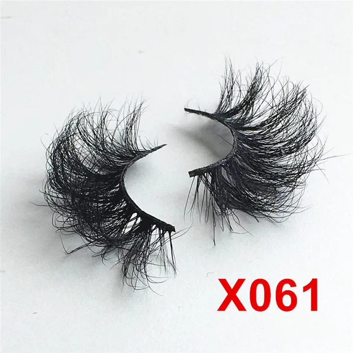 3 pairs X061 3 пары/партия, с фокусным расстоянием 25 мм Ложные макияж ресниц 3D норковые Накладные ресницы ручной работы с фокусным расстоянием 25 мм ресницы пушистые накладные ресницы Faux Cils Maquiagem - Цвет: 3 pairs X061