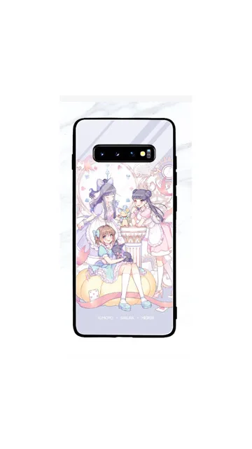 Розовый Для samsung S10 Plus S10E Sakura Card Captor закаленное стекло мультфильм аниме силиконовый чехол для samsung galaxy S9/S8 Plus Note 8 9 - Цвет: Розовый
