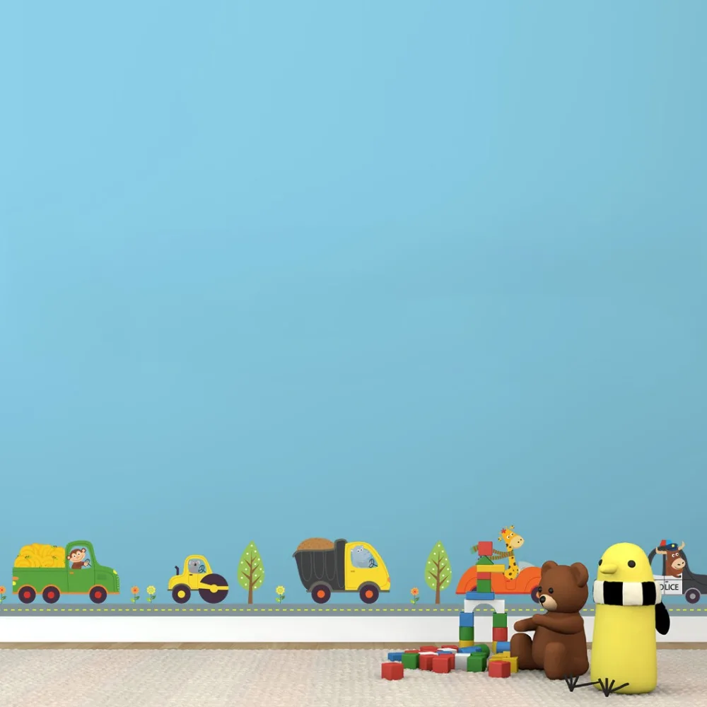 % Мультфильм автомобили для стены в детской комнате наклейки комнаты мальчик